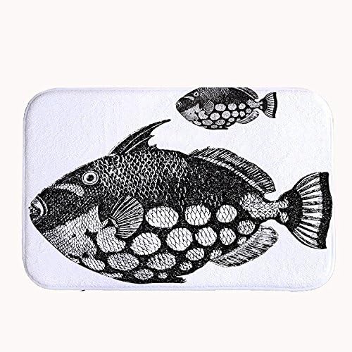 Poieloi Tropical Fish Doormats Floor Mat Door Mat Rug Indoor/Outdoor Mats Welcome Doormat 20" x 32"