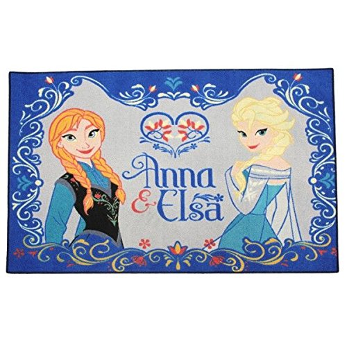 Associated Weavers 621915 Tapis Motif la Reine des Neiges Polyamide Bleu 133 x 2 x 95 cm