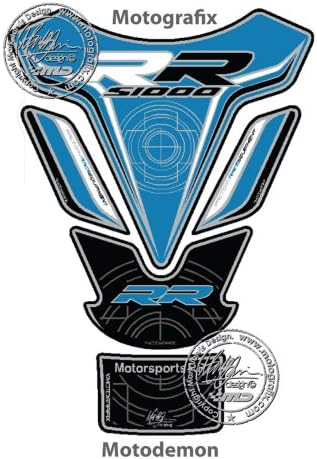 BMW S1000RR 2012 2013 2014 Blue Motorcycle Tank Pad Motografix 3D Gel Protector