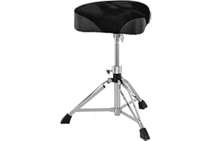 GEWA pure Schlagzeughocker Sattelsitz DT-550, höhenverstellbar, doppelstrebig, 43 cm/69 cm