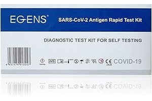 GEDIKUM 20 x EGENS SARS CoV-2 Antigen-Selbsttest Laientest CE1434 Corona Selbsttest für zu Hause (20 Stück einzeln verpackt)