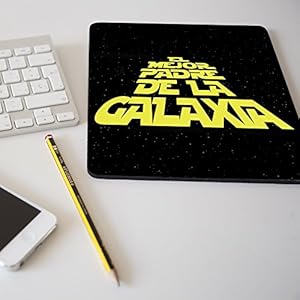 Alfombrilla para ratón regalo original día del padre «El mejor padre de la galaxia»
