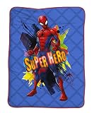 Buen grado de calor T & F 8050538313006 Colcha Cama Individual Spider-Man Marvel, Microfibra, 250 x 170 x 5 cm