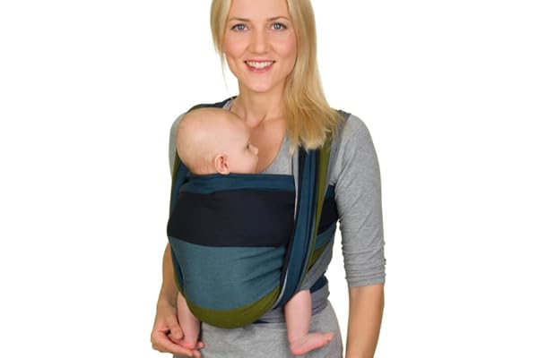 Hoppediz Écharpe de Portage Bébé, nouveau-nés dès la naissance (3 - 30 kg), 100% coton, Aberdeen 5.40 m