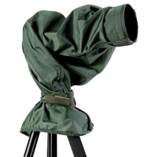 Neewer   Couverture Anti-pluie Imperm  able Protecteur pour Canon Nikon Sony Pentax Olympus Fuji et d Autres Objectifs Jusqu    257 Mm Longueur Et 95mm Diam  tre d Objectif DSLR Appareil Photo  vert 
