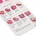 Warm Girl 26 Pcs Reusable Nail Polish Stencils with 1 PC French Manicure Stickers