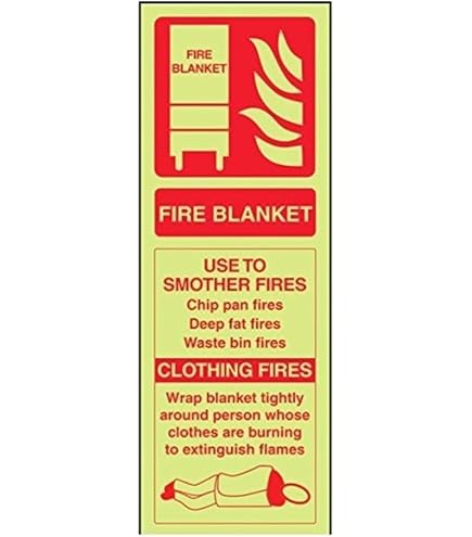Cartello Estintore Glow In The Dark V Safety – 75x200 Mm, Istruzioni Sicurezza EN ISO 7010