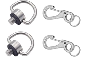 GECIC Kamera-Schnellverschluss Riemen Clips Anschlüsse Schnallen Adapter verbinden,Triangle Split Ring Strap Lugs Rings Kompatibel mit Leica Sony Fuji Canon Nikon Micro Single SLR DSLR Spiegellose Kameras