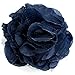 Produktbild maDDma  Textilblüte Rose Ø9cm Ansteck-Blüte Spange Haarspange Sicherheitsnadel Brosche, Farbe:Nachtblau