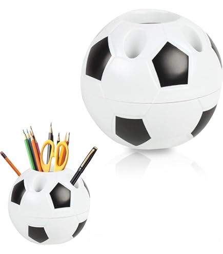 Portapenne A Forma Di Pallone Da Calcio - Organizzatore Scrivania Per Bambini - Foto 10