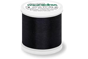 Madeira M9840-1000 Bobine de fil à broder pour machine 1000 Noir 200 m