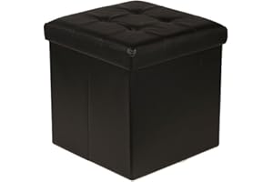 PREZIOSA HOME Pouf Contenitore Panca Baule Ecopelle Arredo Salotto Moderno Pouff