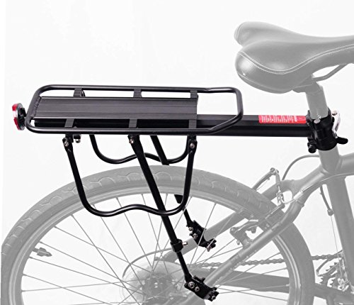 COMINGFIT® Support de cargaison réglable de bagage de cargaison de support de cargaison de la capacité 50kg - support de cargaison de bicyclette d'alliage d'aluminium