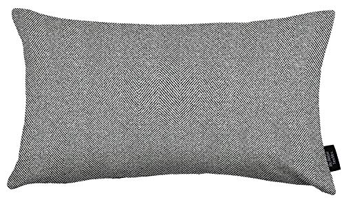 McAlister Textiles Herringbone Pillow Cover | Charcoal Grey Soft Brushed Textured Decorative Home D McAlister Textiles Herringbone Pillow Cover | Charcoal Grey Soft Brushed Textured Decorative Home D