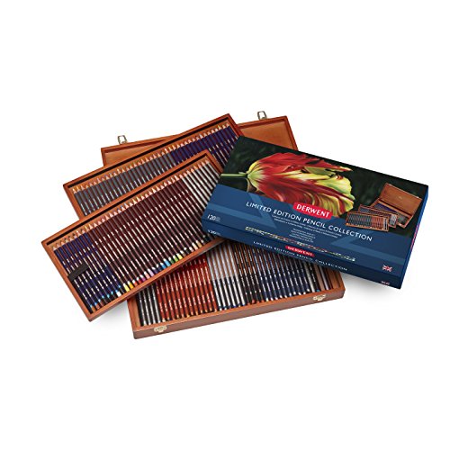 Derwent Coloured Pencils, Professional Quality, Derwent Pencil Collection, Limited Edition, Multi-Colour, 120 Wooden Box
