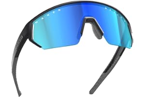 NAKED Optics Sportbrille für Damen & Herren BLADE – Unisex Fahrradbrille für Herren & Damen mit robustem TR-90 Rahmen – Sport Sonnenbrille mit UV 400 Schutz – schnelle Brille