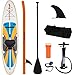 Produktbild LOYALFUN SUP aufblasbares Stand Up Paddle Board Set Mit Hochdruck-Pumpe 2-teiliges Paddel zur Kajak Konvertierung und Kajaksitz, Sicherungsleine, Tasche & Reparaturset, bis 115 Kg, 300X76X15cm