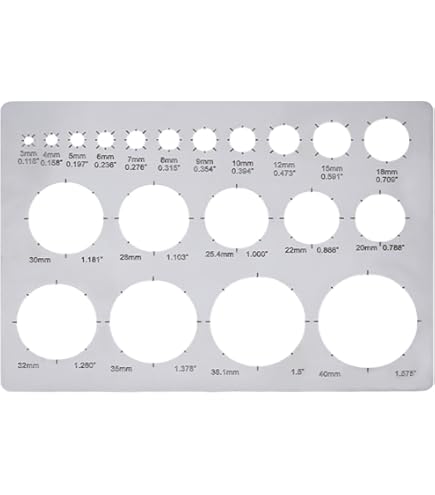 Lot De 2 Pochoirs Pochoirs Géométriques En Forme De Cercle