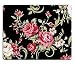 Produktbild (Präzision gesäht) Mauspad Naturkautschuk Mousepad Rote Rosen-Gewebe-Hintergrund Fragment des Bunten Retro Tapisserietextilmusters mit der Blumenverzierung nützlich als Hintergrund