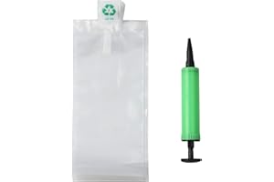 Miupoo Packaging Air Bags,Clear Plastic Inflatable Air Packaging Protector Bag with Free Pump Cushion,Air Inflatable Cushion Blocking Packaging Bag,10x20cm/4x8 Inches,50 Pieces