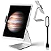 Produktbild First2savvv PBZJ-STT-16D01 iPad Pro Aluminium Ständer Halter Halterung Tischständer Stand für 9 -13 Zoll-Tablet- iPad Air 2, Samsung Galaxy Tab Pro S Surface Pro 4 etc mit zwei Halter für Tablet vom 9. bis 13. Zoll. mit schwarz USB-Lampe