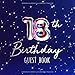 Produktbild 18th Birthday Guest Book: Birth Date Party Guest Book with 110 Pages - Red Blue Edition