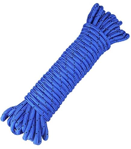 Corda In Polipropilene Nera - 8mm X 20m, Carico 7500N, Per Campeggio, Giardinaggio E Sopravvivenza - Foto 4