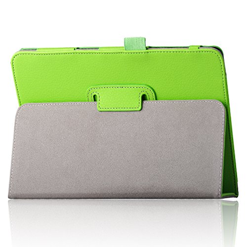 Samsung Galaxy Tab A 9.7 Schutzhülle,IVSO hochwertiges PU Leder Etui hülle Tasche Case – mit Standfunktion und automatischem Schlaf Funktion, super 360° Anti-Wrestling, ist für Samsung Galaxy Tab A T550N/T555N 24,6 cm (9,7 Zoll) WiFi Tablet-PC perfekt geeignet,Multi Angled-Grün - 6