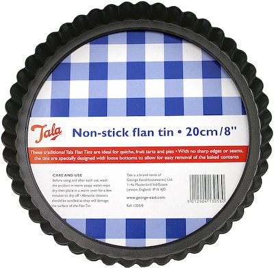 Tala Quiche-/Tarteform mit losem Boden, antihaftbeschichtet, 20 cm
