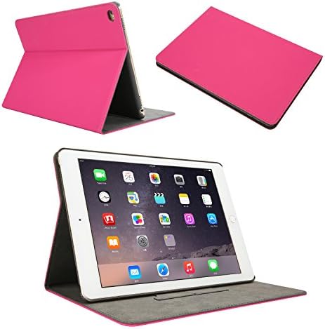 YEONPHOM iPad Mini Case, iPad Mini 2 Case, iPad Mini 3 Case, Ultra Slim Book Style Folio Stand Screen Protective Smart Case Cover for Apple iPad Mini/Mini 2/Mini 3 7.9 inch Tablet (Rose Red)