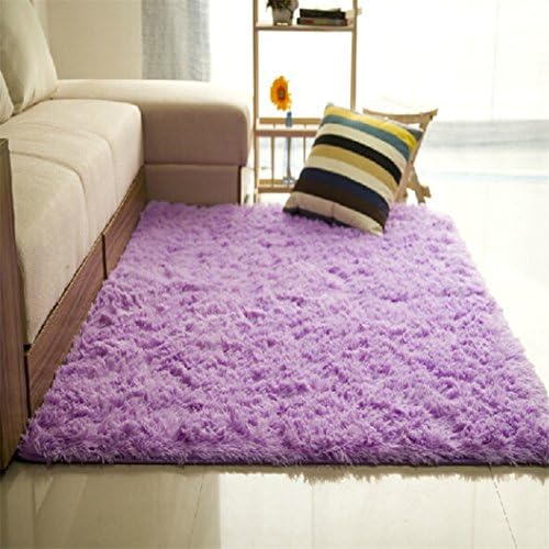 Bibabo25 Living Room Slip Resistant Carpet Plush Shaggy Soft Area Rug Door Floor Mat