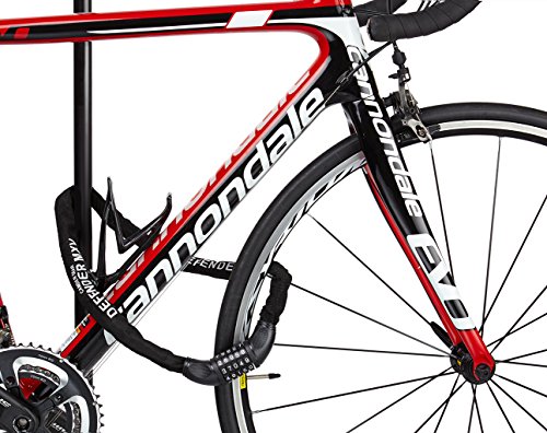 Fahrradschloss Zahlenschloss bei Camden Gear. Fahrradschloß Kettenschloss für Fahrrad und Motorrad Mit Zahlenkombination. Schloss Zahlen Schwarz - 3