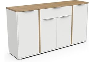 Demeyere Buffet, Bianco & Rovere, 160.7 x 39.6 x 85.6 cm