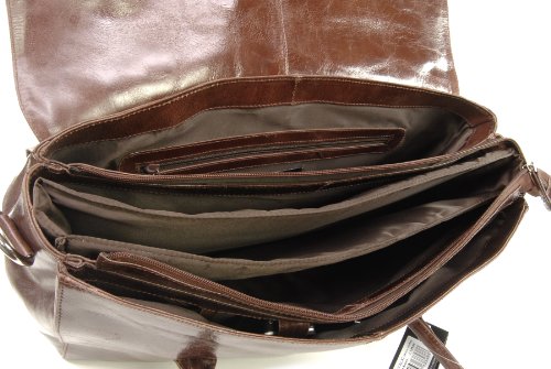 Übergroße Laptoptasche „Helena“ von Catwalk Collection – Braun – GRÖßE: B: 42 H: 31,5 T: 13 cm - 8