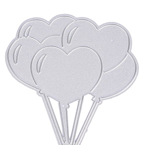 LianLe Stanzschablonen Metall Schneiden Schablonen für DIY Scrapbooking Album Papier Karten Sammelalbum Dekor (Lieber Luftballon 65 * 87mm) - 7