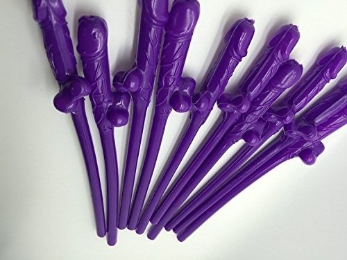 JUNGEN Penis Cocktail Strohhalme für den Junggesellenabschied und Spaßparty, ideal zum Junggesellinnenabschied 10 Stück - 9