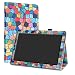 Produktbild LiuShan Odys Thor 10 hülle, Folding PU Leder Tasche Hülle Case mit Ständer für 10.1" Odys Thor 10 Android Tablet,Stained Glass