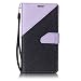 Produktbild Samsung Galaxy S5 / SM-G900F Hülle, Chreey [Kontrast Farben] Premium Ledertasche im Bookstyle Wallet Flip Case [Licht lila] + Kartenslot Standfunktion