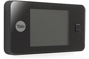 Yale Standardowy cyfrowy wizjer do drzwi 500 - widok na żywo - wysokiej jakości aparat - czarny
