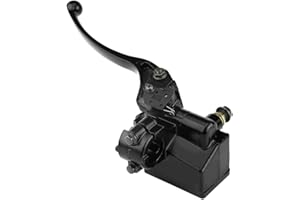 Keenso Motorcycle Master Cylinder, 7/8" 22mm Motorbike Front Brake Master Cylinder Motorcycle Hydraulic Brake Lever Master Cylinder for YFZ450 YFM(Black)