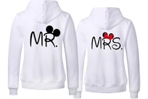 TABIEKACL Coppie Felpa Uomo Donna Manica Lunga con Tasch Felpa con Cappuccio King Queen Hoodie 1 Piece