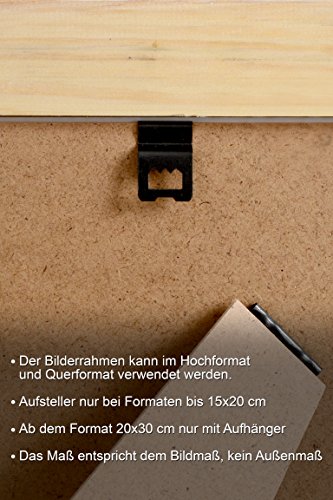Vintage Bilder-Rahmen Stockholm im Shabby Chic Design | Holz-Rahmen in Weiß mit Glas (21×29 - 8