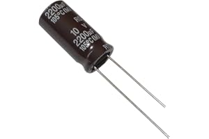 AERZETIX: 10 x condensadores electrolíticos radiales 2200µF ± 20% 10V THT 105°C 2000h Ø10x20mm