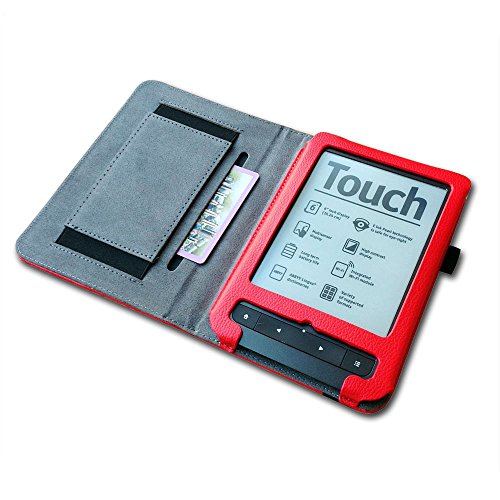 ENJOY-UNIQUE - Coque en simili cuir de style livre pour liseuses PocketBook Touch Lux 3, PocketBook 622, PocketBook Touch HD, PocketBook Aqua