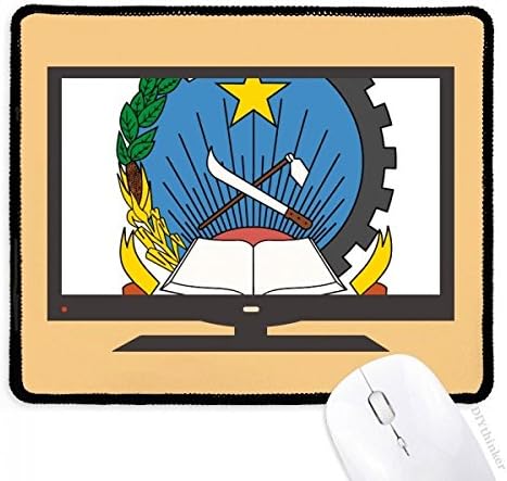 Luanda Angola National Emblem Computer Mouse Pad Non-Slip Rubber Mousepad Game Office