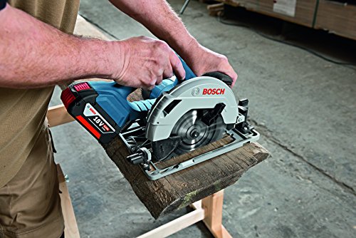 Bosch Professional GKS 18V-57 G Akku-Kreissäge, mit 2 x 18 V 5,0 Ah Akku, Schnitttiefe: 57 mm (bei 90°), L-Boxx, 06016A2100 - 2