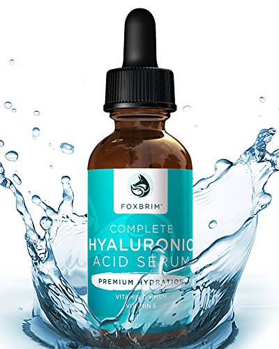 Ganzheitliches Hyaluronsäure-Serum 30 ml, Bei Falten und Alterserscheinungen der Haut, 100% natürliche Inhaltsstoffe, Mit Vitamin C, Jojoba-Öl & grünem Tee, Von Foxbrim - 2