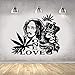 Produktbild Vinyl Wandtattoo Bob Marley Lion EINE LIEBE Wandaufkleber Reggae Musik Wandkunst Wandbilder abnehmbare Poster Home Art Design Dekor 57x47cm