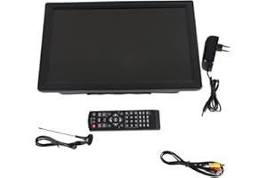 TV Portable, Mini TV Portable 14 Pouces Mini TV 1080p pour Camping-car, Caravane, Voiture et Camping | Cuisine TV | Batterie 1800mAh Intégrée