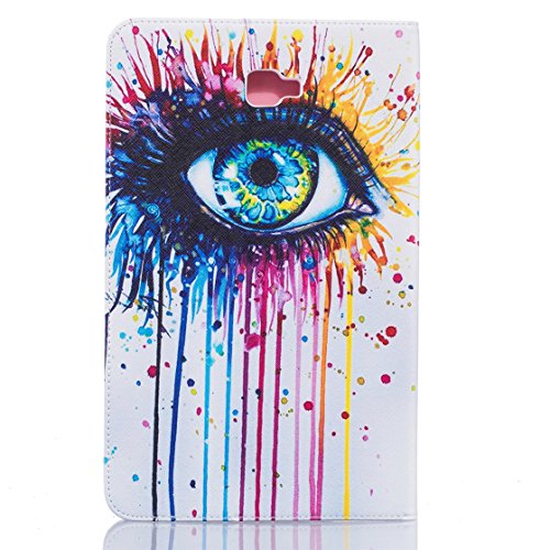 Romtronic Cute Colorful Flip Tasche PU Leder Abdeckung Stand Schutzhülle für Samsung Galaxy Tab A6 10.1 Pouces SM-T580 / SM-T585 + 1 x Schwarz Stylus (Design 03) - 3
